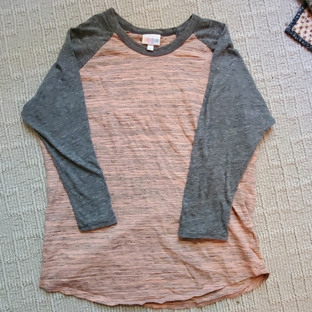 Lularoe randy peach and gray
